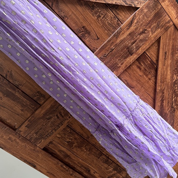 En Creme detailed smocked maxi dress - purple - Picture 3 of 4